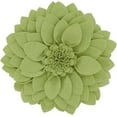 thumbnail image 1 of Fennco Styles 3D Petals Flower Filled Decorative Throw Pillow 13" Round - Lime Floral Felt Accent Pillow for Couch, Bedroom, Living Room, Office, Holiday Décor, and Housewarming, Birthday Gift, 1 of 4
