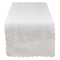 thumbnail image 1 of Fennco Styles Abigail Collection Embroidered Braid Pattern Ocean Waves Table Linens (16" x 68" Table Runner), 1 of 5