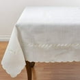 thumbnail image 1 of Fennco Styles Abigail Collection Embroidered Braid Pattern Ocean WavesTable Linens (67" x 120" Tablecloth), 1 of 3