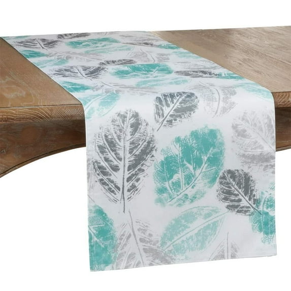 Fennco Styles Aesthetic Leaf Print Table Linens Collection
