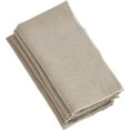 thumbnail image 1 of Fennco Styles Amelia Collection Classic Stonewashed Border Stitch 100% Pure Linen Cloth Napkins 20" W X 20" L, Set of 4 – Natural Dinner Napkins for Banquet, Wedding, Special Events and Home Décor, 1 of 4