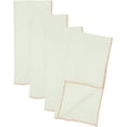 thumbnail image 1 of Fennco Styles Amelia Collection Classic Stonewashed Border Stitch 100% Pure Linen Cloth Napkins 20" W X 20" L, Set of 4 – Pink Dinner Napkins for Banquet, Wedding, Special Events and Home Décor, 1 of 4