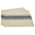 thumbnail image 1 of Fennco Styles Aulaire Banded Design 100% Cotton Placemats 14" W x 20" L, Set of 4 - Striped Table Mats for Home, Dining Room Decor, Banquets, Family Gathering and Special Occasion, 1 of 4