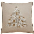 thumbnail image 1 of Fennco Styles Beaded Christmas Tree 100% Cotton Decorative Throw Pillow 18 x 18 Inch - Beads Pillow, 1 of 4