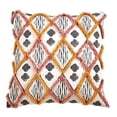 thumbnail image 1 of Fennco Styles Bohemian Block Print Tufted 100% Cotton Decorative Throw Pillow, 1 of 10
