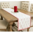 thumbnail image 1 of Fennco Styles Bonbon Collection Holiday Candy Cane Design Table Runner 16 x 72 Inch – Red Table Cover for Christmas Dinner, Family Gathering, Special Events and Home Décor, 1 of 4