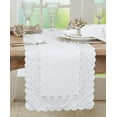 thumbnail image 1 of Fennco Styles Braid Embroidered Metallic Border Table Runner 16" W x 54" L - Silver Table Cover for Home Décor, Everyday Use, Christmas, Banquets and Special Events, 1 of 3