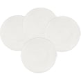 thumbnail image 1 of Fennco Styles Braided Design Reversible Everyday Placemats 14" Round, Set of 4 - White Cotton Blend Textured Heat Resistant Insulation Table Mats for Home, Kitchen Décor, Dining Table and Holidays, 1 of 7