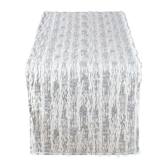 Fennco Styles Brushed Metallic Foil Collection Glamorous Faux Fur Home Décor