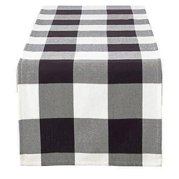 Fennco Styles Buffalo Check Plaid Cotton Tablecloth