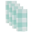 thumbnail image 1 of Fennco Styles Buffalo Plaid Checkered Classic Cotton Blend Tabletop Collection Napkins, Set of 4 - Dinner Napkins for Banquets, Christmas, Special Events and Home Décor, 1 of 3