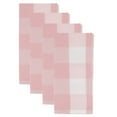 thumbnail image 1 of Fennco Styles Buffalo Plaid Checkered Classic Cotton Blend Tabletop Collection Napkins, Set of 4 - Dinner Napkins for Banquets, Christmas, Special Events and Home Décor, 1 of 4