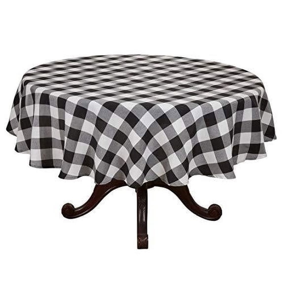 Fennco Styles Buffalo Plaid Collection Classic Checked Cotton Blend Table Linens, Varity Colors Table Cover for Banquets, Christmas, Special Events and Home DÃ©cor