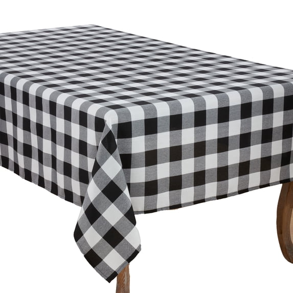 Fennco Styles Buffalo Plaid Collection Classic Checked Cotton Blend Table Linens