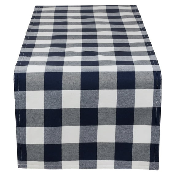 Fennco Styles Buffalo Plaid Collection Classic Checked Cotton Blend Table Linens