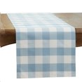thumbnail image 1 of Fennco Styles Buffalo Plaid Collection Classic Checked Cotton Blend Table Runner - Blue 16 x 120 Inch Table Runner for Banquets, Christmas, Special Events and Home Décor, 1 of 4