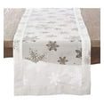 thumbnail image 1 of Fennco Styles Burnout Snowflake Holiday Table Runner, 16"x120", 1 of 3