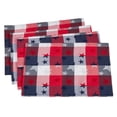 thumbnail image 1 of Fennco Styles Checkered Stardom Collection Traditional Plaid Cotton 13 x 19 Inch Placemats, Set of 4 â€“ Multicolor Table Mats for Banquets, Natinal Holidays, Special Events and Home DÃ©cor, 1 of 3