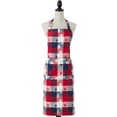 thumbnail image 1 of Fennco Styles Checkered Stardom Collection Traditional Plaid Cotton Blend 24 x 36 Inch Apron, 1 of 2