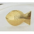 thumbnail image 1 of Fennco Styles Chic Fish Metal Napkin Rings, Set of 4, 1 of 7