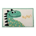 thumbnail image 1 of Fennco Styles Children Cartoon Green Dinosaur Small Area Rug for Bedroom Décor, Kids Playroom, Living Room, Nursery Décor, 20”W x 32”L, 1 of 3