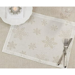 8/4Pcs Clear Placemats, TSV Non-Slip Dinner Table Mats, Waterproof and  Washable Clear Mats, Practical Clear Placemats for Dining, Table, Kitchen  (16x12in) 