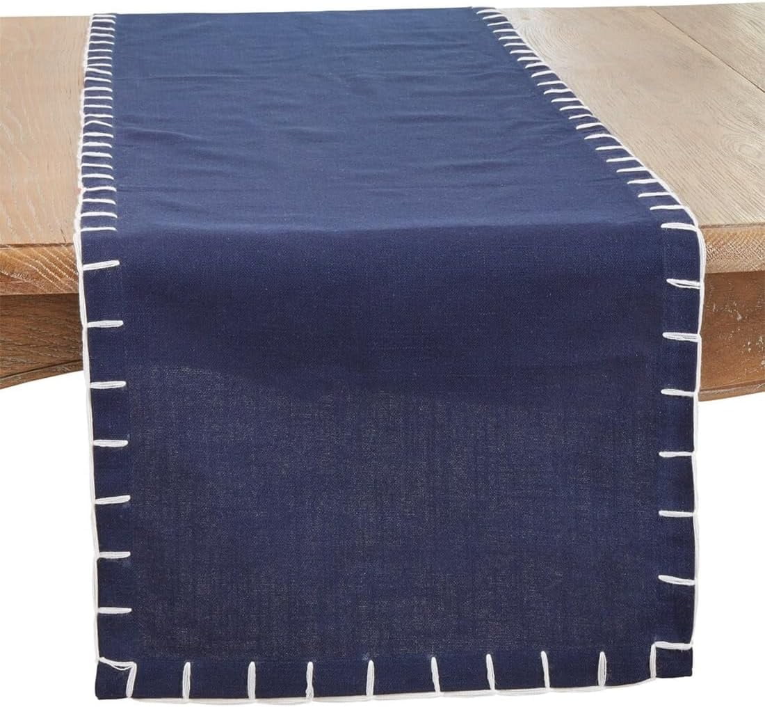 Silver Metallic Foil Print Table Runner - 15x108 Inch Woven Textured Dining Decor For Weddings, Holidays & More