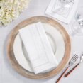 thumbnail image 1 of Fennco Styles Classic Embroidered & Hemstitch Cloth Tea Napkins 12" W X 12" L, Set of 4 - White Elegant Cloth Napkins for Home Décor, Dining Table, Banquet, Family Gatherings, and Special Occasions, 1 of 3