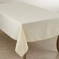 thumbnail image 1 of Fennco Styles Classic Everyday Design Solid Color Tablecloth 65" W X 140" L - Ivory Table Cover for Home Décor, Baquets, Family Gathering and Special Occasion, 1 of 3