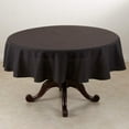 thumbnail image 1 of Fennco Styles Classic Everyday Design Solid Color Tablecloth 90" Round - Black Table Cover for Home Décor, Baquets, Family Gathering and Special Occasion, 1 of 37
