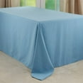 thumbnail image 1 of Fennco Styles Classic Everyday Design Solid Color Tablecloth 90" W X 120" L - Aqua Table Cover for Home Décor, Baquets, Family Gathering and Special Occasion, 1 of 3