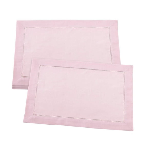 Fennco Styles Classic Hemstitch Border Tablecloth Linen Collection