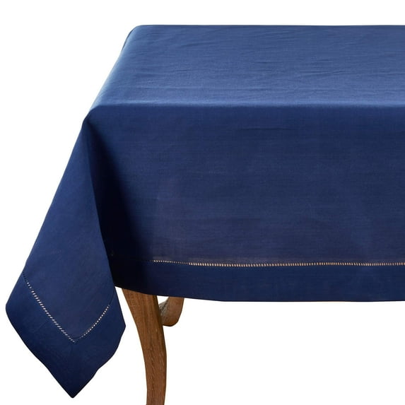 Fennco Styles Classic Hemstitch Border Tablecloth Linen Collection