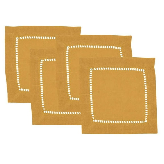 Fennco Styles Classic Hemstitch Design Table Linen Collection