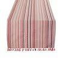 Fennco Styles Classic Stitched Line Nature Or Salmon Color Table Linen Collections