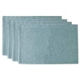 thumbnail image 1 of Fennco Styles Classic Woven Textile Decorative 12 x 18 Inch Table Placemats, Set of 4 - Solid Sea Green Color Table Place Mats for Family Dinner, 1 of 43