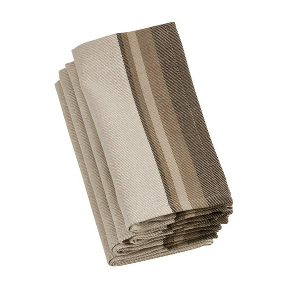 Fennco Styles Clodia Collection Classic Paisley Jacquard Striped 100% Cotton Table Linens