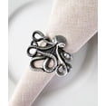 thumbnail image 1 of Fennco Styles Coastal Octopus Metal Napkin Rings, Set of 4 - Pewter Nautical Napkin Holders for Home Décor, Dining Table, Banquets, Family Gathering and Special Occasions, 1 of 8