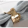 thumbnail image 1 of Fennco Styles Collection Classic Design Napkin Ring - 2 Colors - Set of 4 (Gold), 1 of 2