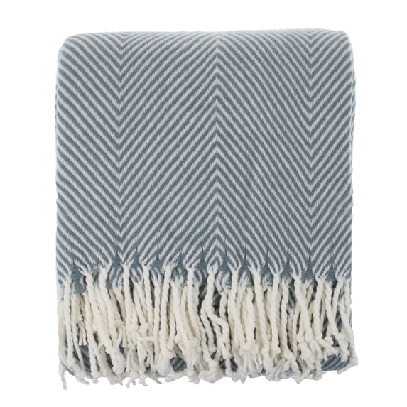 Fennco Styles Cozy Chunky Herringbone Throw Blanket - 50" W x 60" L