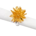 thumbnail image 1 of Fennco Styles Crystal Design Collection Napkin Rings - Set of 4 (Orange), 1 of 2
