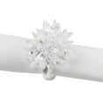 thumbnail image 1 of Fennco Styles Crystal Design Collection Napkin Rings - Set of 4 (White), 1 of 2