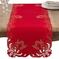 thumbnail image 1 of Fennco Styles Cupidon Collection Embroidered Cupid Design Table Runner 15 x 108 Inche - Red Table Cover for Home DÃ©cor, Wedding, Banquets, Family Gathering and Special Occasion, 1 of 2