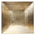 thumbnail image 1 of Fennco Styles Decoration Classic Metallic Square Charger Plate - set of 4 (10" Square, Gold), 1 of 4