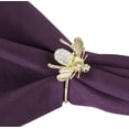 thumbnail image 1 of Fennco Styles Decorative Bejeweled Bumble Bee Design Metal Napkin Rings, Set of 4 - Gold Napkin Rings, 1 of 4