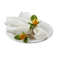 thumbnail image 1 of Fennco Styles Decorative Lemon with Vine Design Napkin Rings, Set of 4, 1 of 1