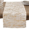 thumbnail image 1 of Fennco Styles Distressed Metallic Foil Design Cotton Table Runner (16"x72" Table Runner), 1 of 1