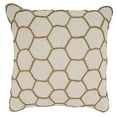 thumbnail image 1 of Fennco Styles Dori Embroidered Cotton Decorative Throw Pillow 18" W x 18" L - White Textured Accent Cushion for Home, Couch, Living Room and Office Décor, 1 of 3