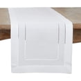 thumbnail image 1 of Fennco Styles Double Hemstitched White Table Runner 16" W x 72" L - Solid Color Table Cover for Dining Table, Banquets, Holidays, Weddings, Home Décor and Everyday Use, 1 of 3