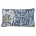 thumbnail image 1 of Fennco Styles Eclectic Distressed Rug Design Decorative Throw Pillow, Blue, 1 of 3